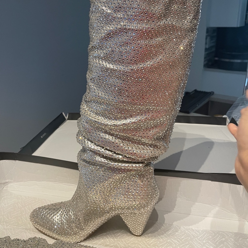 Brand new INC Rhinestone size 12 boots